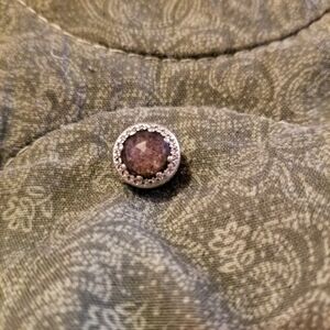Authentic Vintage Pandora charm with heart accents